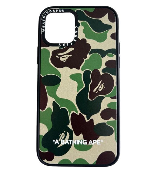 A Bathing Ape Caseify Abc iPhone11 Pro Hülle Unisex Handyhülle im Tarnmuster Grün