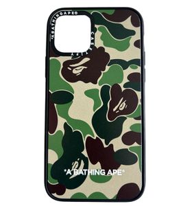 A Bathing Ape Caseify Abc iPhone11 Pro Hülle Unisex Handyhülle im Tarnmuster Grün