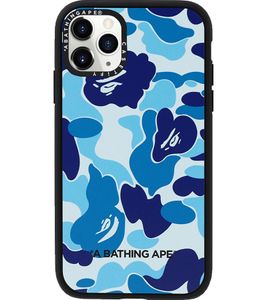 Funda A Bathing Ape Caseify ABC para iPhone 11 Pro, Azul, Funda Premium Antigolpes con Diseño de Camuflaje