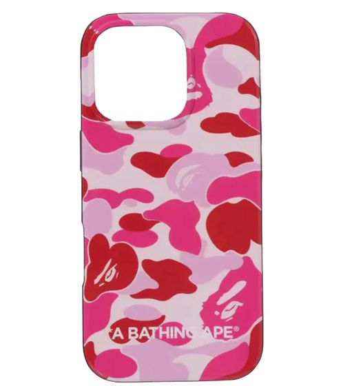 Custodia A Bathing Ape ABC Camo per iPhone 12, Look Mimetico, Rosa