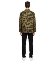 Chaqueta urbana A Bathing Ape 1st con diseño de camuflaje para hombre y pequeño detalle de logotipo, verde