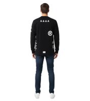 A Bathing Ape Security Multi Print L/S T-Shirt für Herren Streetwear Longsleeve mit Allover-Print Schwarz