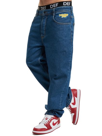 HOMEBOY X-Tra Loose Flex Baggy Jeans Denim verwaschenes Blau