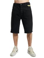 HOMEBOY x-tra BAGGY Denim SHORTS verwaschen schwarz