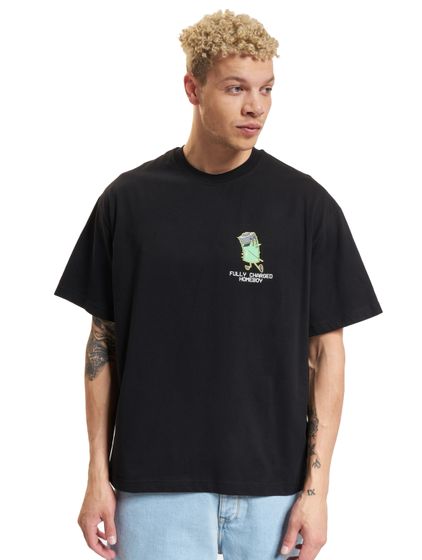 T-shirts HOMEBOY Fully Charged noirs