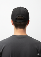 Rough. Elia Hat Flexfitted Unisex Cap schlicht & modern Klassische Streetwear Premium Kappe Schwarz