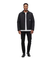 ROUGH. Overshirt Jacket – Transitional Jacket with Shirt Collar & Chest Pocket in Black