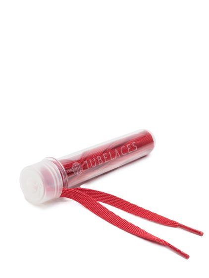 Cordones planos TubeLaces rojos