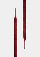 TubeLaces White Flat shoelaces maroon