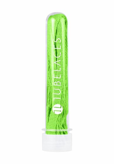 TubeLaces White Lacci piatti per scarpe verde neon