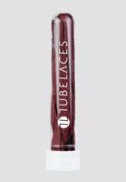 TubeLaces White Flat Schnürsenkel burgundy