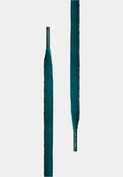 TubeLaces White Flat shoelaces petrol