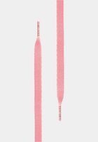 TubeLaces White Flat Shoelaces light pink