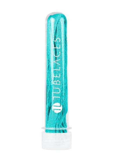 TubeLaces White Flat shoelaces aquarius