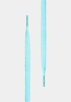 TubeLaces White Flat shoelaces ice blue