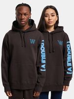WOOD WOOD Ash Ärmelprint Hoodie schwarz/kaffee