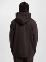 WOOD WOOD Ash Ärmelprint Hoodie schwarz/kaffee