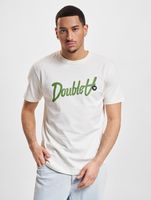 Camiseta WOOD WOOD Ace con letras y parche, color blanco crema