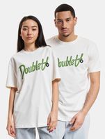 Camiseta WOOD WOOD Ace con letras y parche, color blanco crema