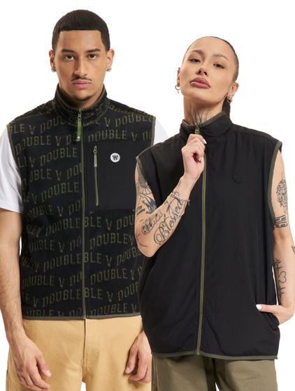 WOOD WOOD Dax Ivy Fleeceweste schwarz ivy aop