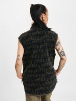 Chaleco polar WOOD WOOD Dax Ivy color negro hiedra aop