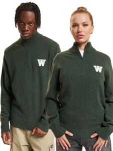 Pull demi-zip WOOD WOOD Blu AA CS vert naturel