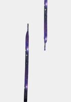TubeLaces White Flat Shoelaces Distant Galaxy