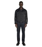 Veste de mi-saison Soulland Windom pour homme, noire, au design épuré et fermeture éclair