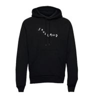 Felpa con cappuccio Soulland Marker Logo da uomo: elegante felpa con cappuccio con dettaglio logo e vestibilità comoda, nera