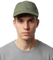 Gorra Soulland Ide Flexfitted: Diseño minimalista con logo estampado y cierre de velcro ajustable, Verde