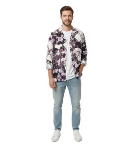 Soulland Joe AOP Long-Sleeve Shirt for Men with a Modern All-Over Design, Multicolor