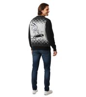 Felpa da uomo Soulland Esrum nera/bianca