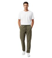 Pantaloni cargo tecnici Wood Wood Halsey da uomo: pantaloni moderni in stile techwear dal design funzionale, 8002 Verde