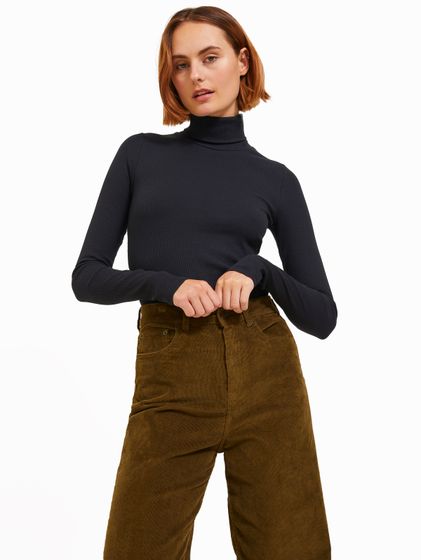 JJXX Freya Rib Longsleeves schwarz
