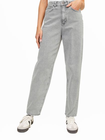 JJXX Lisbon Mom R4040 high waist jeans light gray denim