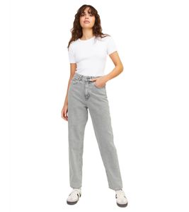 JJXX Lisbon Mom R4040 high waist jeans light gray denim