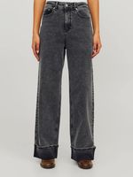 Jean taille haute JJXX Tokyo Wide Fold en denim gris