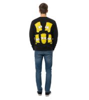 Chinatown Market Classic Bart Simpsons Crewneck für Herren kuscheliger Stoff moderner Urban-Style Schwarz