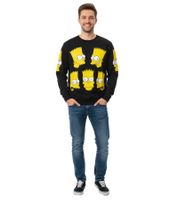 Chinatown Market Classic Bart Simpsons Crewneck für Herren kuscheliger Stoff moderner Urban-Style Schwarz
