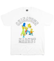 Chinatown Market Men's T-Shirt Family OG Solid Color Design with Eye-Catching Logo Relaxed Fit Ideal for Casual Outfits White