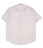 Soulland Basil Streifenhemd für Herren klassisches Hemd mit Streifenmustern aus hochwertiger Qualität Weiß/Rot  