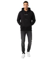 Felpa con cappuccio da uomo Daily Paper Levin, vestibilità regolare, 100% cotone, capo essenziale streetwear, nera