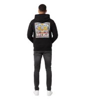 Felpa con cappuccio da uomo Daily Paper Levin, vestibilità regolare, 100% cotone, capo essenziale streetwear, nera