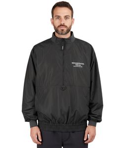 Giacca a vento da uomo Neighborhood Staff, elegante giacca a vento in nylon, giacca streetwear premium, nera