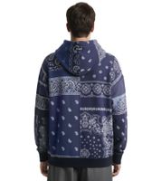 Neighborhood Bandana Chopped EC-Hooded Men's Hoodie with All-Over Bandana Pattern Streetwear Navy