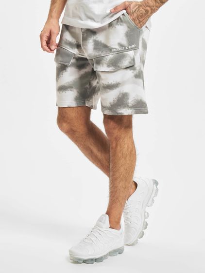Project X Paris Abstract Camouflage Shorts gray