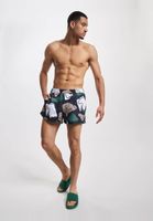 ONLY & SONS Todd Kürzeste abstrakte Badehose in Dunkelmarineblau