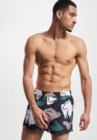 ONLY & SONS Todd Kürzeste abstrakte Badehose in Dunkelmarineblau