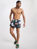 ONLY & SONS Todd Kürzeste abstrakte Badehose in Dunkelmarineblau