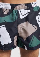 ONLY & SONS Todd Kürzeste abstrakte Badehose in Dunkelmarineblau